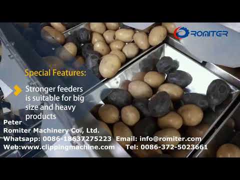 High Speed Potato Net Bag Packing Plant with Double Auto Clipping Machine