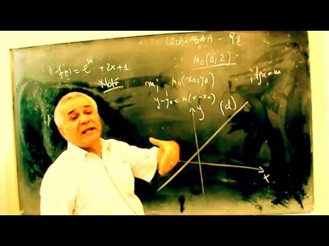 Lectia BAM 6 -  Functia bijectiva -  Ecuatia tangentei la grafic