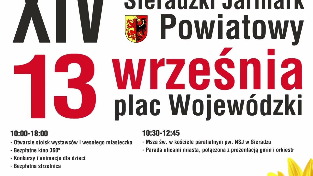 XIV Sieradzki Jarmark Powiatowy | ZAPROSZENIE
