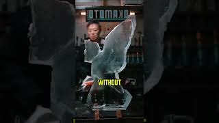 Chainsaw That Cuts Ice Like Butter!! 🪚#satisfying #tools
