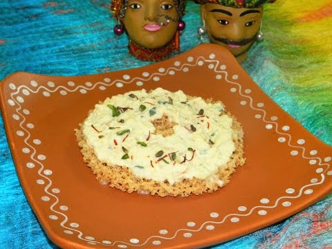 Ghevar Recipe/ How To Make Rajasthani Rabri Ghevar At Home - By Food Connection Video