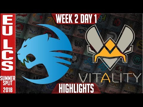 ROC vs VIT Highlights - EU LCS Summer Split 2018 Week 2 Day 1 - Roccat vs Vitality