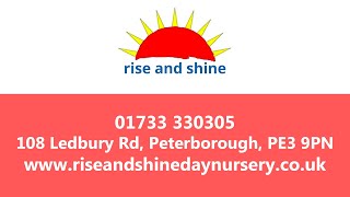 Welcome to Rise & Shine Day Nursery – A Caring Nursey in Peterborough