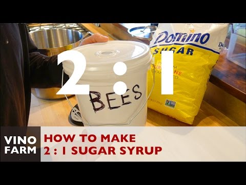 How to Mix 2:1 Sugar Syrup for Feeding Bees