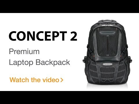 Everki Concept 2 Premium kuprinė – 17,3 colių garantija visam gyvenimui video