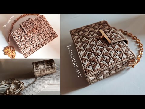Handmade bag with plastic canvas /diy plastic canvas purse /New design bag- full tutorial