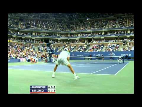 US OPEN 2011 R2 Djokovic vs Berlocq PART 2/2