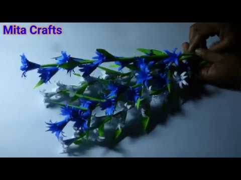 How To Make Tuberose | Paper Flower Uses Crepe Paper | Mita Crafts