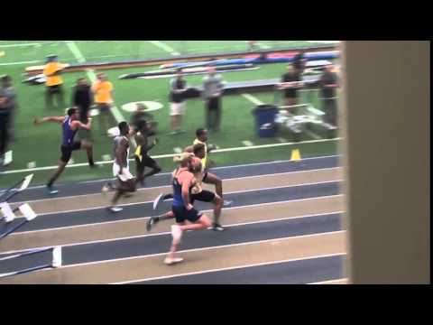 2016 Akron Invitational Men's 60m Hurdles Prelims Heat 2
