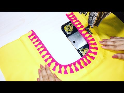 Churidar Round Neck Design cutting and stitching || trendy Fashion Video