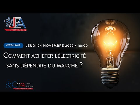 JEA | Comment acheter l'électricité sans dépendre du marché ?