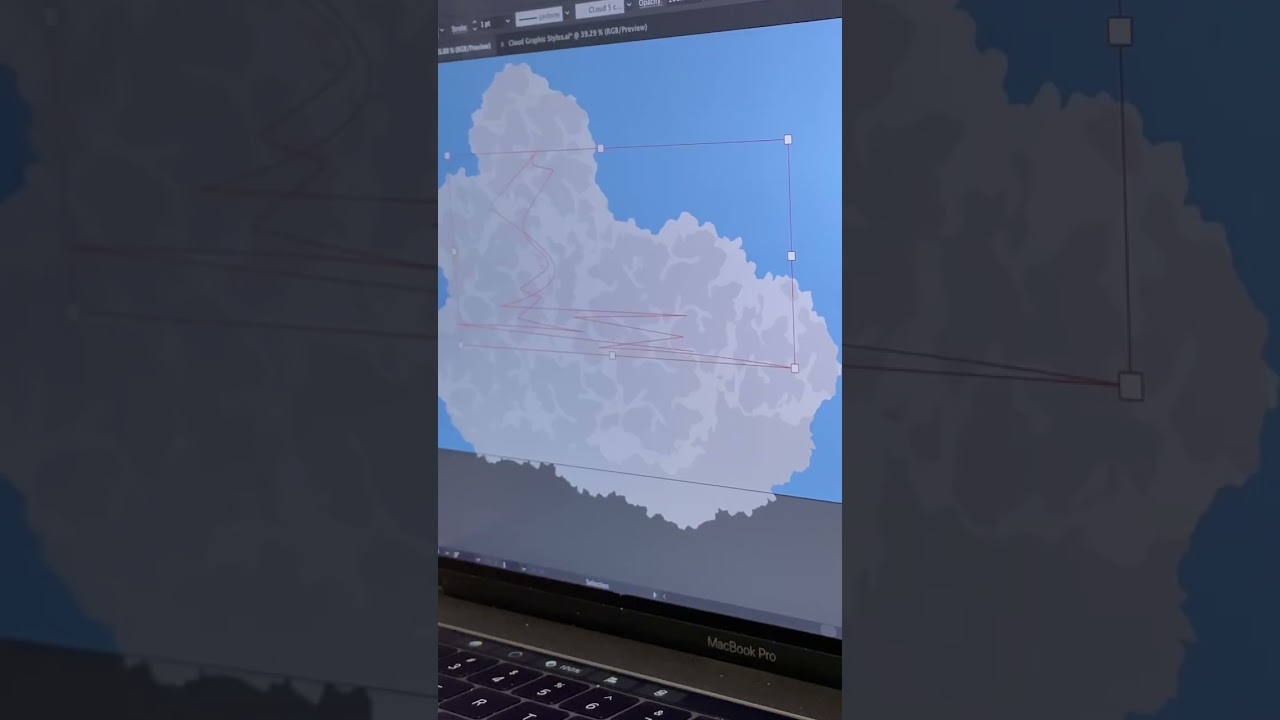 Making clouds in Illustrator part 3! Download these clouds today at bradydesignsthings.com