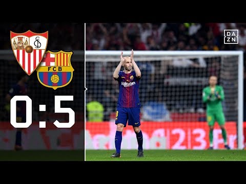 Andres Iniesta mit Maestro-Vorstellung: Sevilla - Barcelona 0:5 | Highlights | Copa del Rey | DAZN