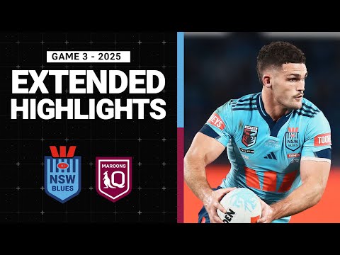 NRL Highlights | 2025 State of Origin | Extended Highlights | Blues v Maroons | Game 3