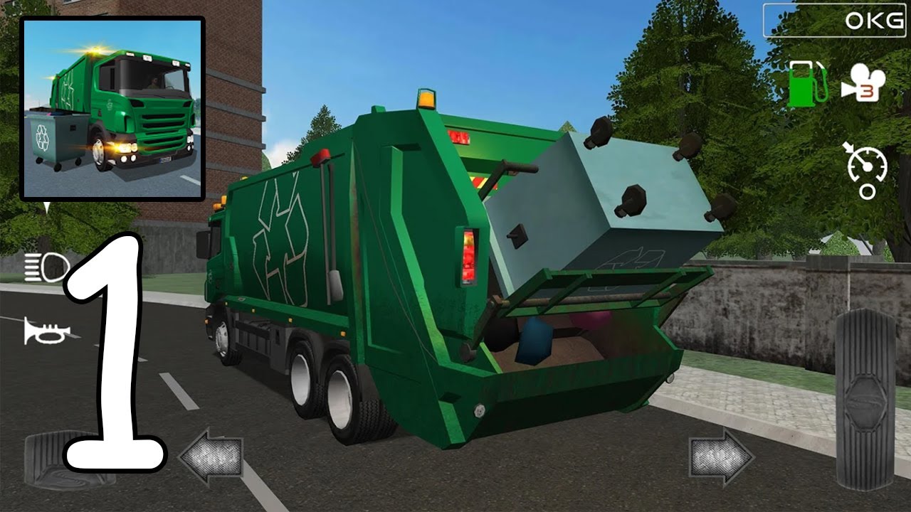 Trash Truck Simulator‏ - Gameplay Walkthrough Part 1 (Android,IOS)