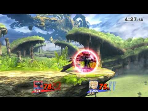 Sm4sh Rob vs Cloud