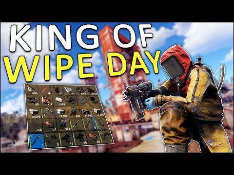 The CROSSBOW made me KING of WIPE DAY! - Rust Solo #1