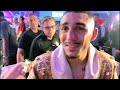 TEOFIMO LOPEZ GIVES IMMEDIATE REACTION TO STOPPING PEDRO CAMPA