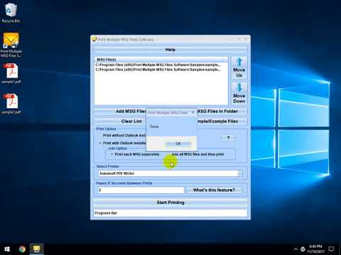 Print Multiple MSG Files Software