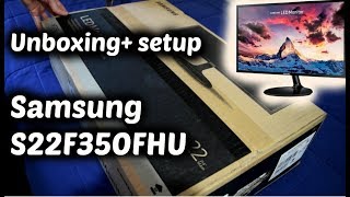 Video thumbnail for Unboxing  y Setup - Monitor 22" Samsung S22F350FHU Full HD LED by SulkyBug
