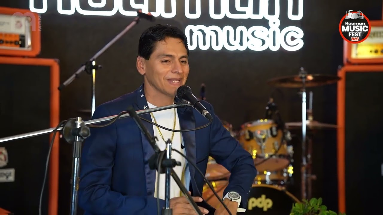WILSON PEÑA, PERCUSIONISTA DE ARMONIA 10, en el Huaman Music Fest 2023