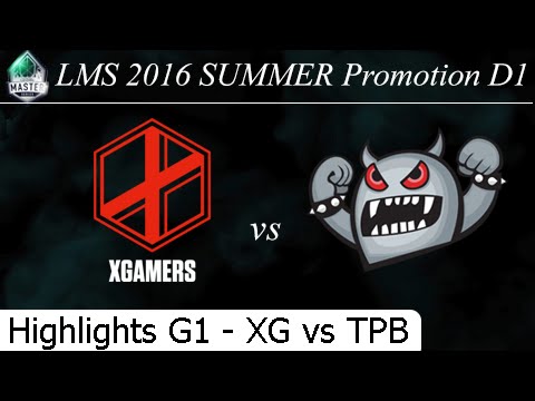 EG vs TPB - G1 Highlights D1 Promotion - LMS Summer 2016 - eXtreme Gamers vs Taipei Berserkers