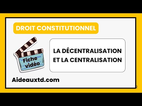 Decentralization and centralization (Constitutional law)
