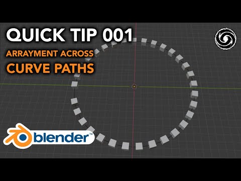 Blender Quick Tips 001: Using Array Modifier Along Curve Paths [Blender 2.82 Tutorial]