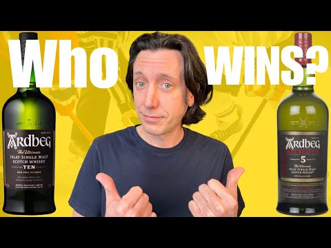 Ardbeg Ten vs. Ardbeg 5 Year "Wee Beastie" - Head to Head Tasting Battle Between Core Range Whiskies
