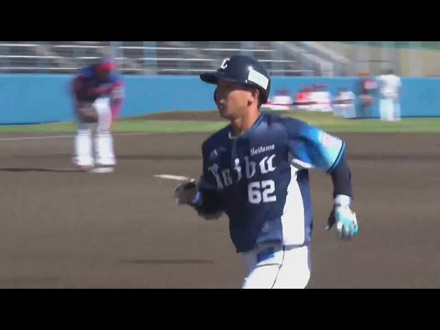 【みやざきPL】前進守備の間を抜いた!! ライオンズ・滝澤夏央 貴重な追加点となる2点タイムリー!! 2022年10月11日  日本独立リーグ野球機構選抜 対 埼玉西武ライオンズ