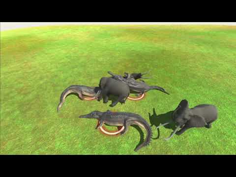 3 Elephant vs 3x all units - Animal Revolt Battle Simulator
