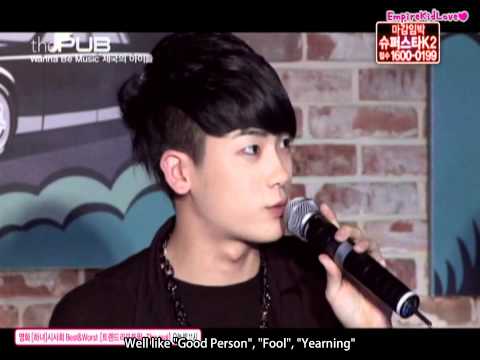 [100513] ZE:A Hyungshik singing to Park Hyo Shin