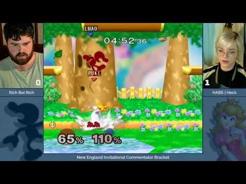 NE Melee Invitational 2018 - Rich Boi Rich (Game & Watch) vs. HECK (Peach) - SSBM Caster Bracket LR1