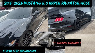 2015-2023 Ford Mustang 5.0 Upper Radiator Hose Replacement *STEP BY STEP*