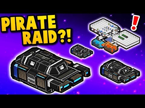 Everythings okay... then SPACE PIRATES! | Meeple Station Gameplay (Space Station Building Simulator)