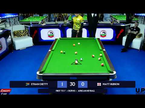 African Heyball Open  Marrakech 2024 - Ethan Chetty vs Matt Hudson  - RACE TO 7