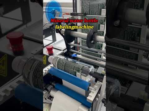 Mineral water bottle labeling machine