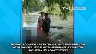 Hendak Tolong Temannya, Seorang Bocah Meninggal Terseret Arus Saat Mandi di Sungai Bekacak Pasuruan