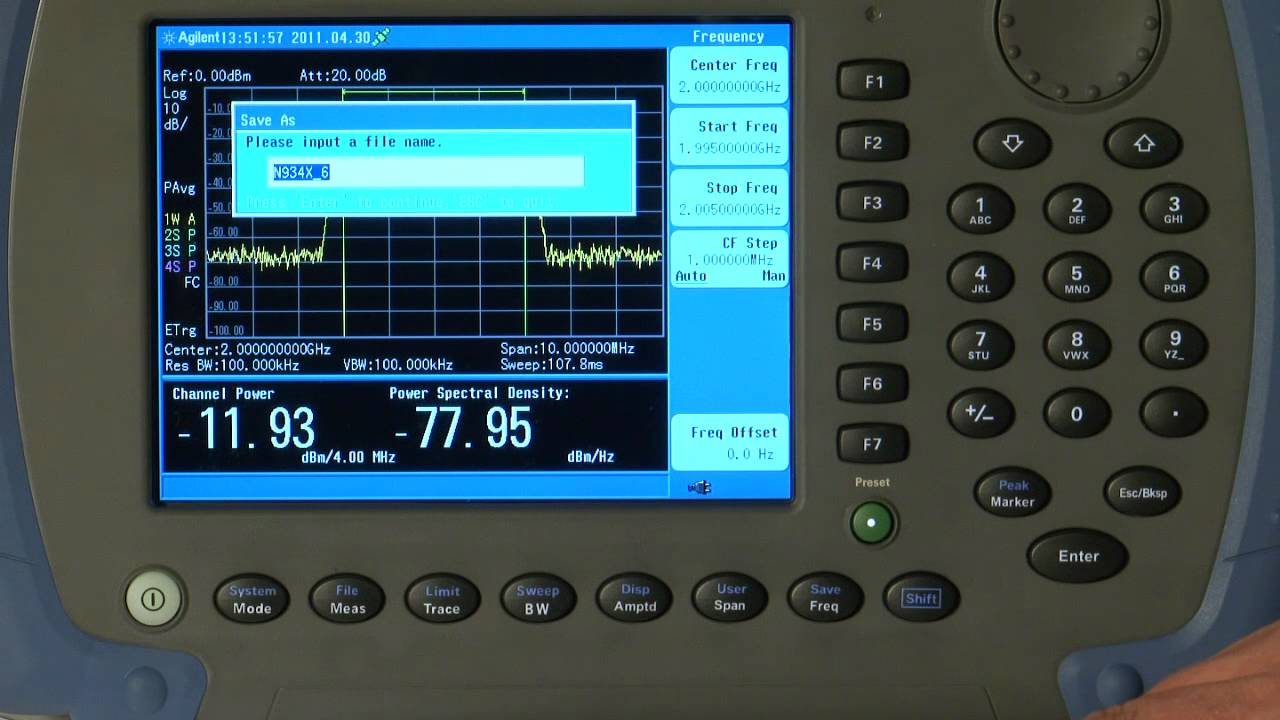 Agilent N9344C Demo Guide