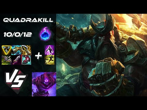 MID Gangplank vs Malzahar [QUADRAKILL] - EU Grandmaster Patch 25.24