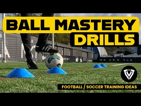 Ball Mastery Homework Drills for Young Football Players | 4 Cones | Improve Your Touch & Control