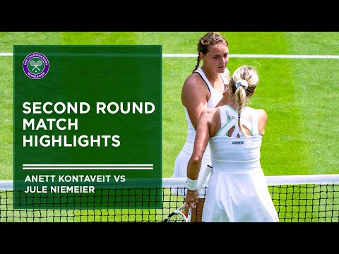 Anett Kontaveit vs Jule Niemeier | Match Highlights | Wimbledon 2022