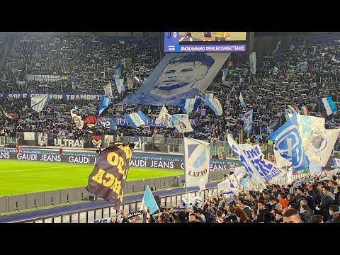 Lazio Fans Anthem Before Game Vs Juventus