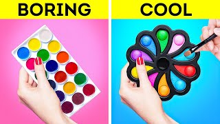 How To Be Cool At School | Colorful DIY School Supplies, Drawing Hacks And Beauty Tricks