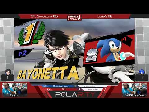 CFL Smackdown 185 WiiU - Caskan (Bayonetta) vs WSGP | KingWill (Sonic) - Losers R6