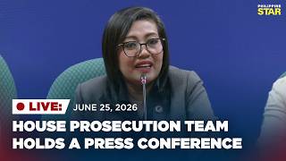 LIVESTREAM: House Prosecution Team holds a press conference (June 25, 2026)