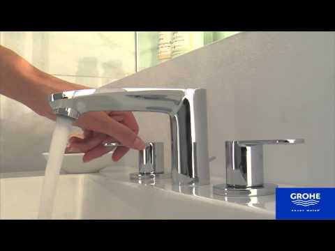 Single Hole Single-Handle S-Size Bathroom Faucet 1.2 GPM Less Drain // GROHE STARLIGHT CHROME // YouTube Video