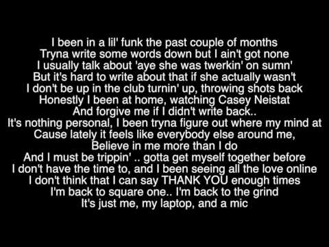 Me My Laptop and a Mic - By: Myles Parrish (Lyric Video)