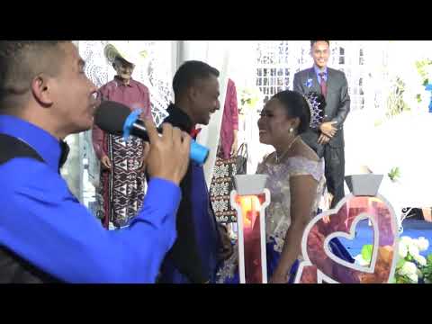 Resepsi pernikahan Juan dan Santy.