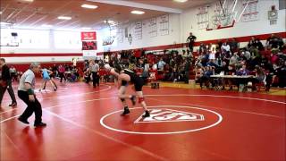 preview picture of video 'Ryan McMahon BGAH vs Central Valley Academy Ilion, NY 120 lb Red Devil Invitational Jan 2013'